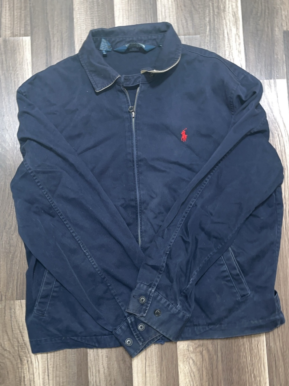 Vintage polo Ralph Lauren 100% cotton navy jacket men’s XL